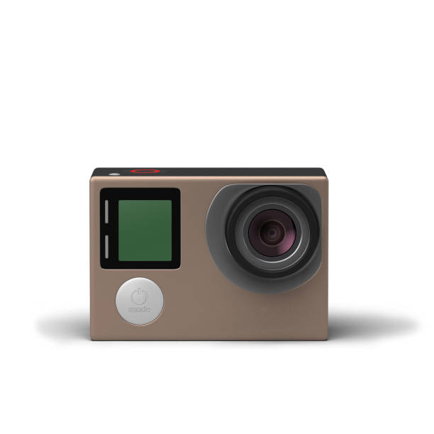 istock Close up view simply digital camera on white background. 1494049522