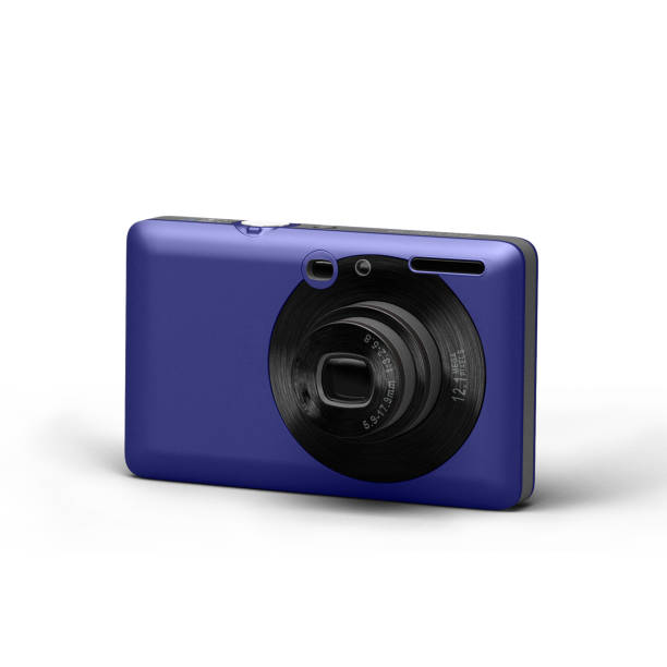 istock Close up view simply digital camera on white background. 1494050754
