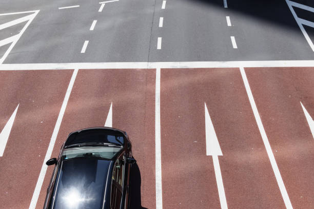 istock Aerial view of a multi-lane road 1494053443