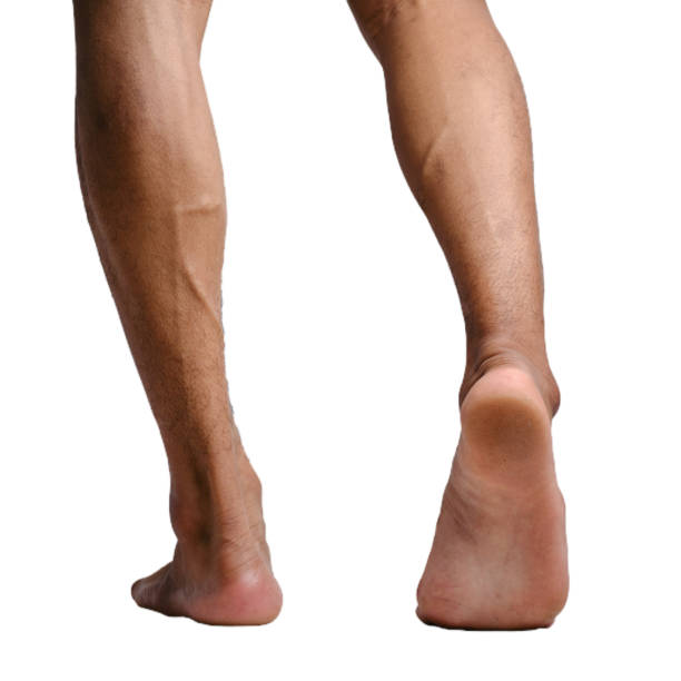 istock Male Feet in Various Poses against White or Transparent Background 1494055571