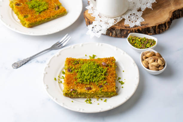 istock Turkish dessert antep kadayif - pistachio kadayif 1494058041