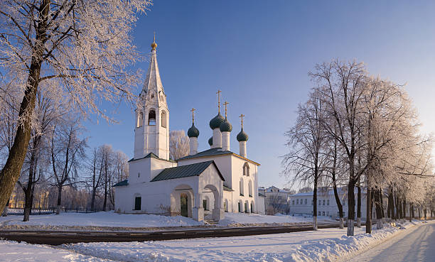 istock Beautiful church in Russia winter 149405966