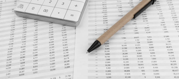 istock Calculator on financial documents. Financial concept. 1494060262