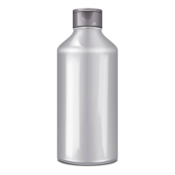 istock Blank plastic cosmetic product bottle with flip top screw cap realistic vector mock-up. Shower gel, shampoo, hair conditioner, body lotion template for design 1494065650
