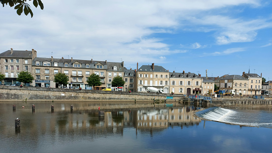 the Mayenne river in Laval