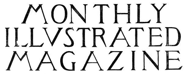 istock Monthly, Illustrated and Magazine in Trajan Style Text - 19th Century 1494071794