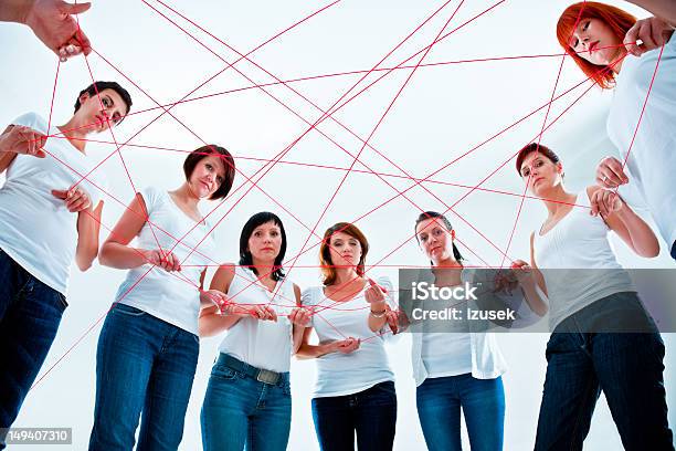 Tangled In The Network Stock Photo - Download Image Now - Internet, String, Red