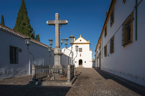 Plaza de Capuchinos Square with Cristo de los Faroles  - Cordoba, Andalusia, Spain