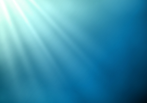 Turquoise blue abstract rays of shining light vector on blue background. Abstract religious or heaven background.