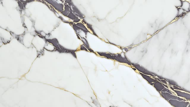 White Luxury  Marble with gold lines background texture. Slow and panoramic motion. High detailed 4K video.  Marble pattern texture surface panning background. Marble stone texture.