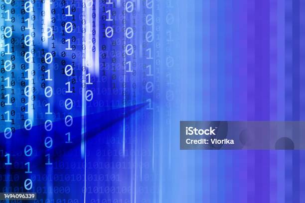 Binary Code Abstract Background Stock Photo - Download Image Now ...