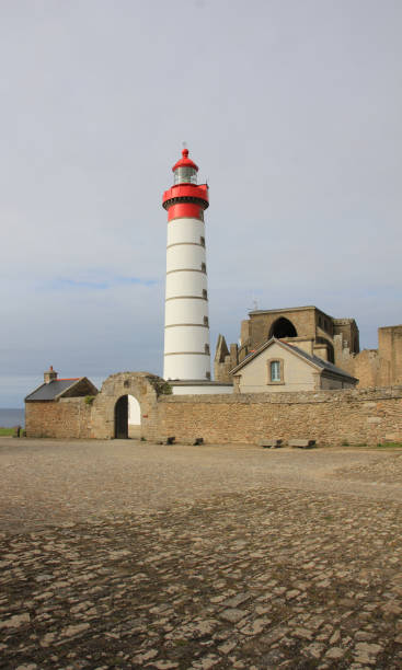 istock St Matthieu lighthouse and ruins of a church. 1494098087
