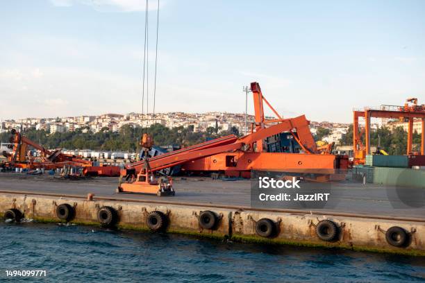 Accident In Haydarpaşa Port Istanbul Stock Photo - Download Image Now - Accidents and Disasters, Blue, Bosphorus
