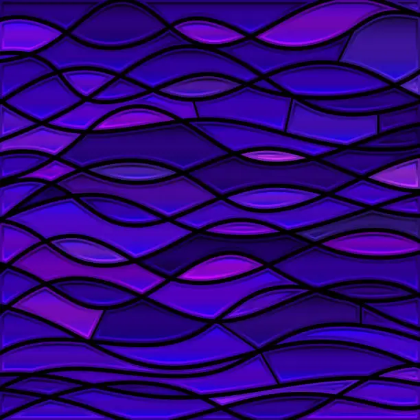 Vector illustration of abstract vector stained-glass mosaic background