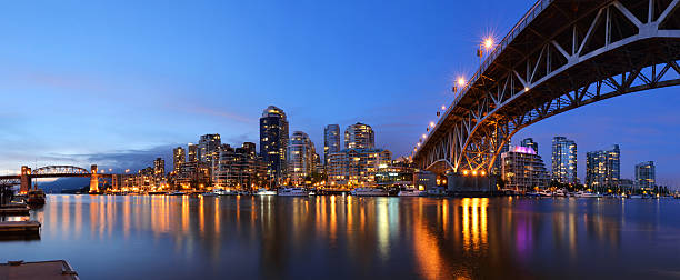 istock Granville Bridge and Downtown Vancouver at dusk 149410381