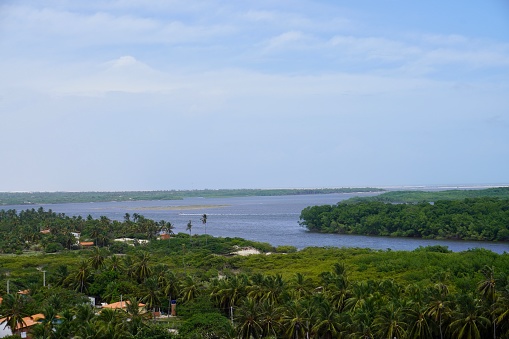 Vista desde lo alto del faro de Mandacaru, Barreirinhas, Maranhão, Brasil photo
