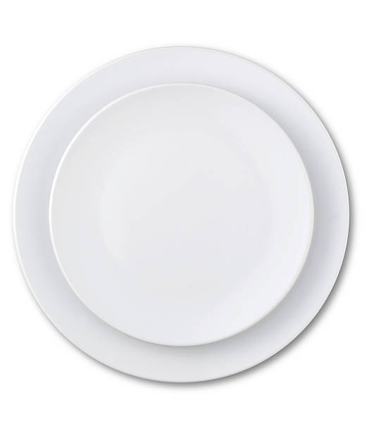istock overhead view of an empty plate with clipping path 149410808