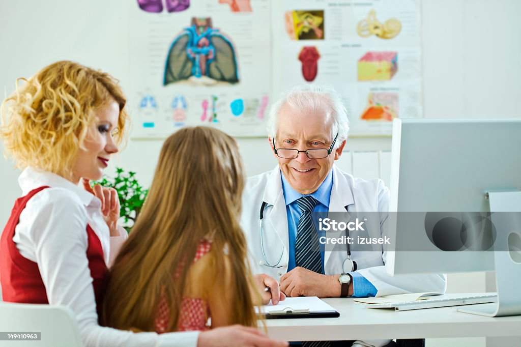 Visitando um médico - Royalty-free Criança Foto de stock