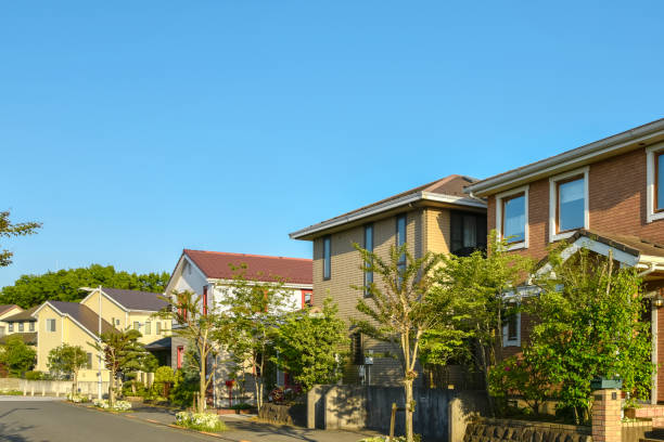 istock Residential area and blue sky. 1494113005