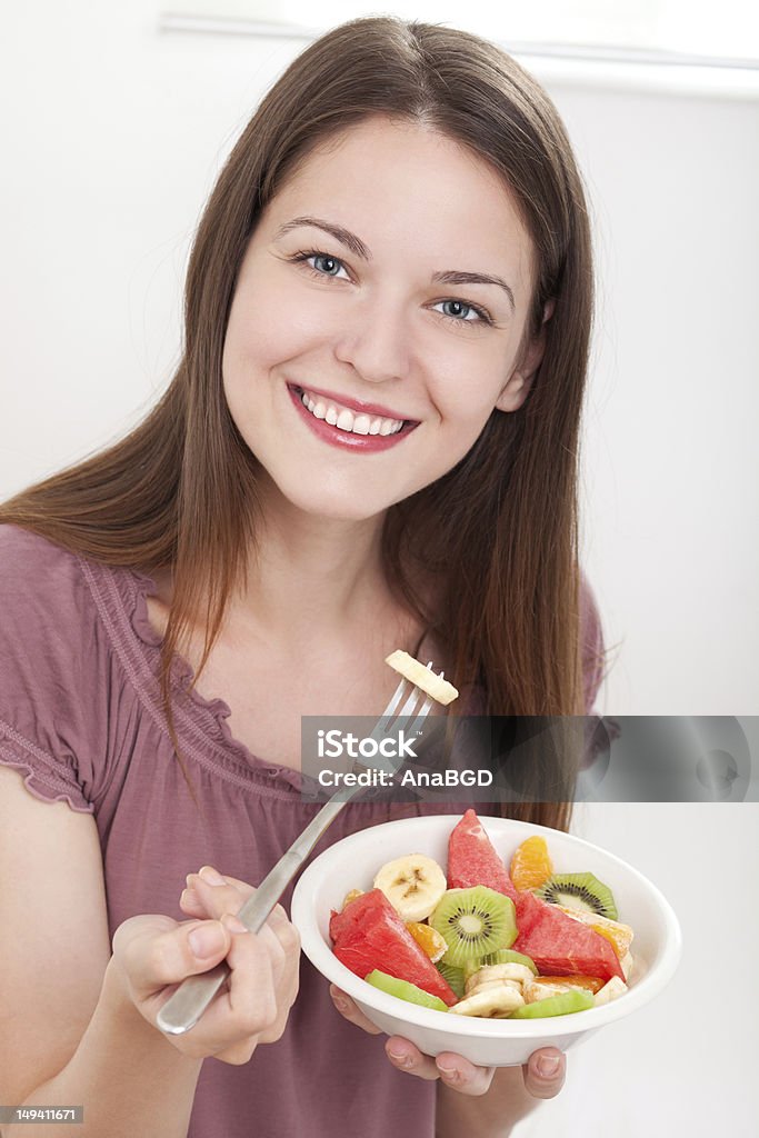 Bunte Obst Obstteller - Lizenzfrei Essen - Mund benutzen Stock-Foto