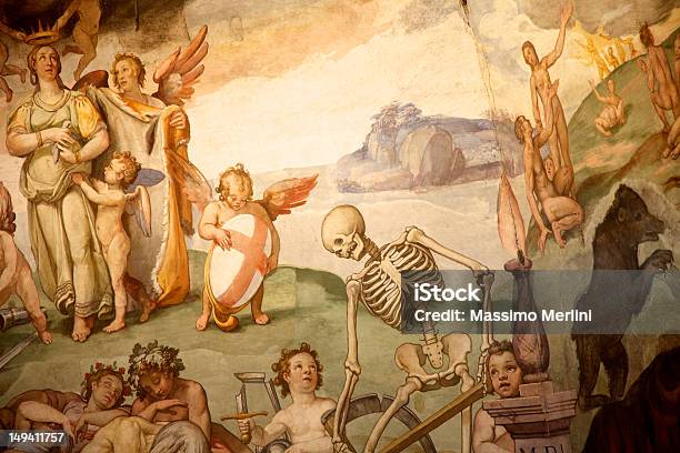 Brunelleschi Kopuła Duomo Florencja Włochy - zdjęcia stockowe i więcej obrazów Malarstwo - Malarstwo, Fresk, Renesans