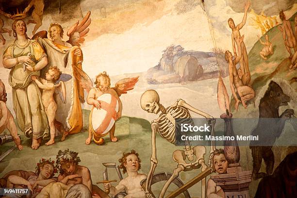 Brunelleschi Cúpula Duomo Florença Itália - Fotografias de stock e mais imagens de Pintura - Pintura, Fresco, Renascença