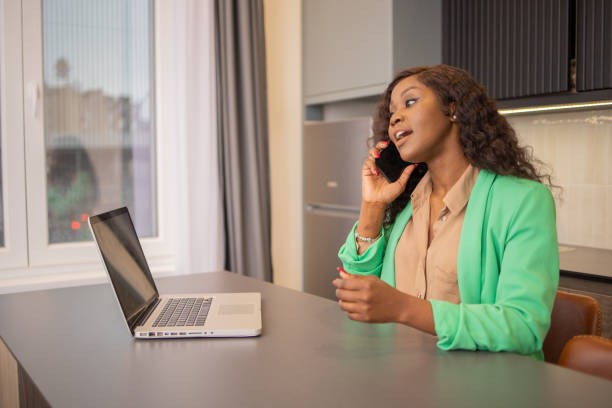 istock Young entrepreneur is working from home 1494121707