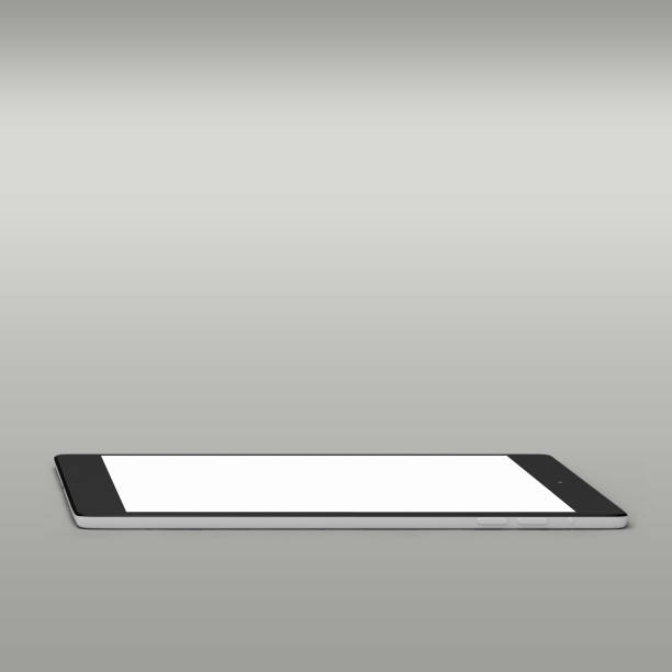 istock Close up view modern pen tablet isolated on grey background fit for your device design. 1494122157