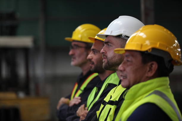 istock engineer team full skill quality for maintenance and training in industry factory worker , warehouse Workshop for factory operators, mechanical engineering team production. 1494122203