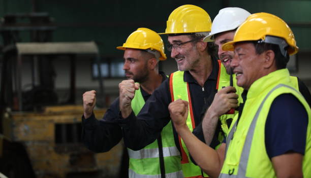 istock engineer team full skill quality for maintenance and training in industry factory worker , warehouse Workshop for factory operators, mechanical engineering team production. 1494122205