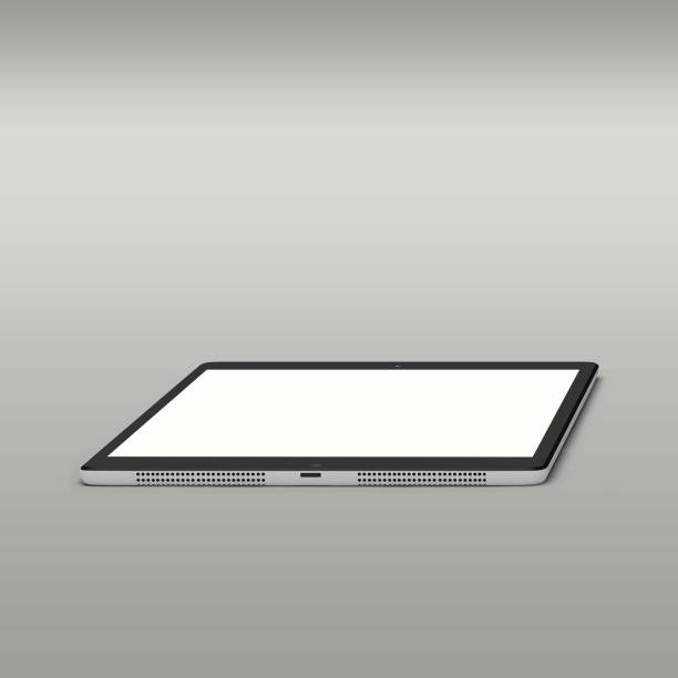 istock Close up view modern pen tablet isolated on grey background fit for your device design. 1494122523