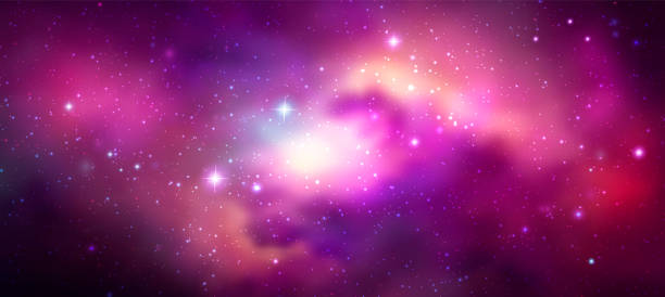 Pink Stars In Space