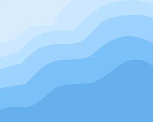 Vector illustration of background with a wave pattern that is blue