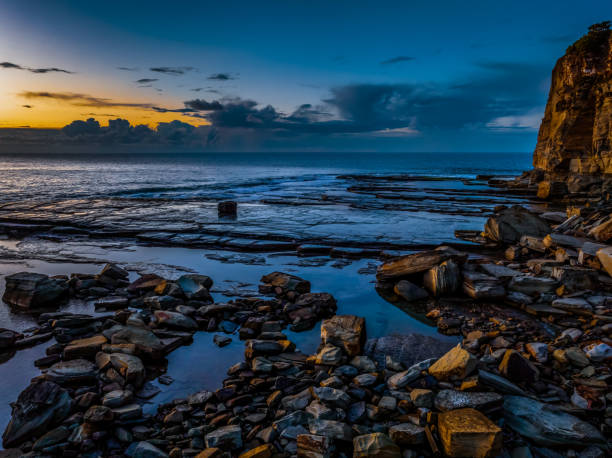 istock Sunrise sea views and rocky inlet 1494125878