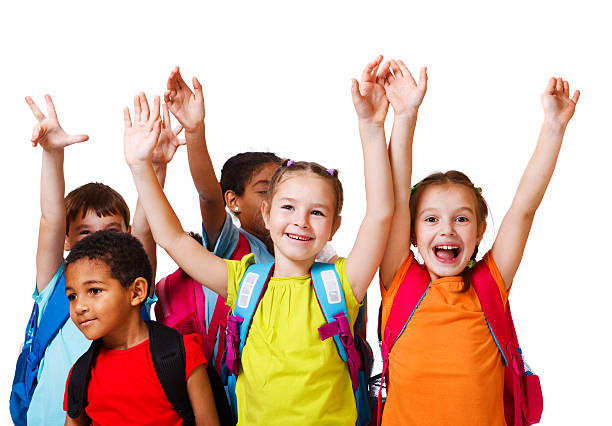 istock Excited school aged kids 149412716