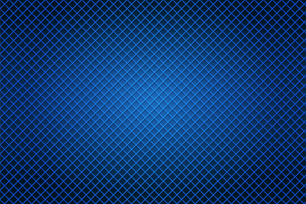 青のベクター画像ストライプテクスチャー。濃い紺色の狭い十字の市松模様の水平空白のベクター画像の背景に十字線。 - parchment seamless backgrounds tile点のイラスト素材／クリップアート素材／マンガ素材／アイコン素材