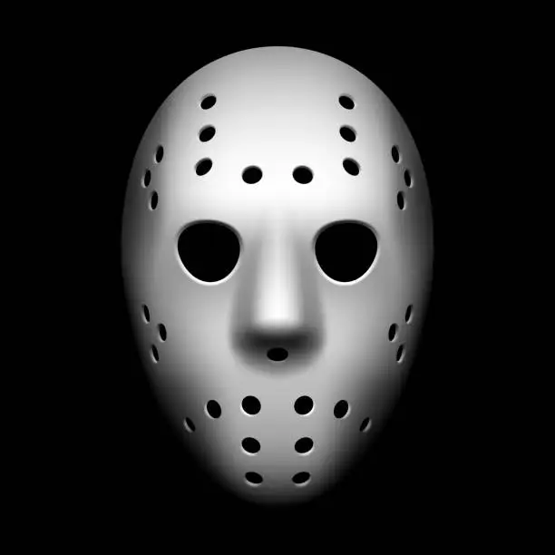 Vector illustration of Hockey mask