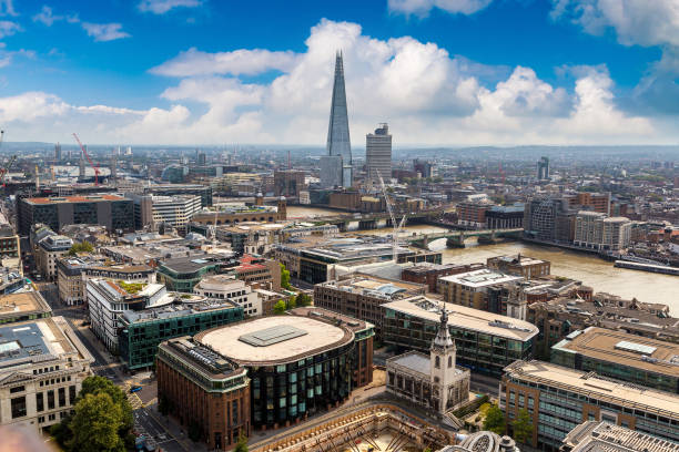 istock Panoramic aerial view of London 1494139599