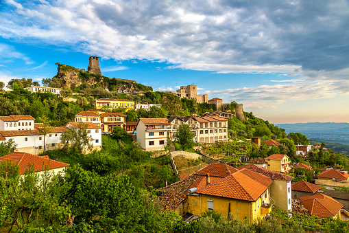 Old town in Kruja in a beautiful summer day, Albania