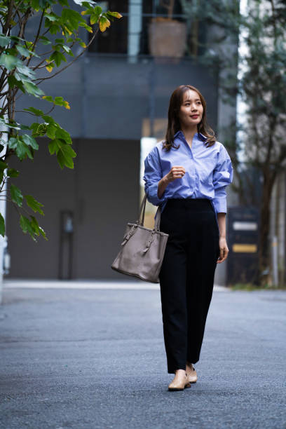 istock Japanese woman going to work 1494139914