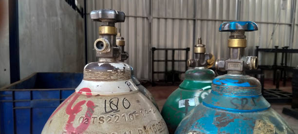 istock Co2 gas cylinder in factory 1494146437