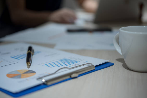 istock business graph or analysis chart report marketing research development planning management financial. 1494150417