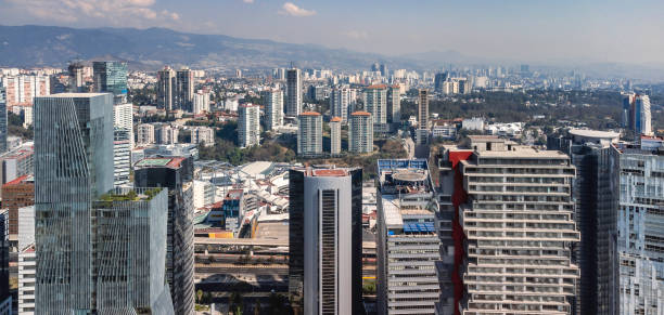 Skyscrapers in Mexico City stock photo