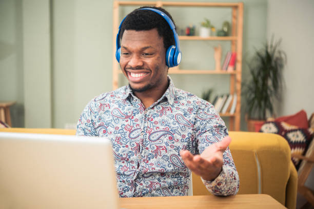 istock Young African-American designer working at his home office 1494153648