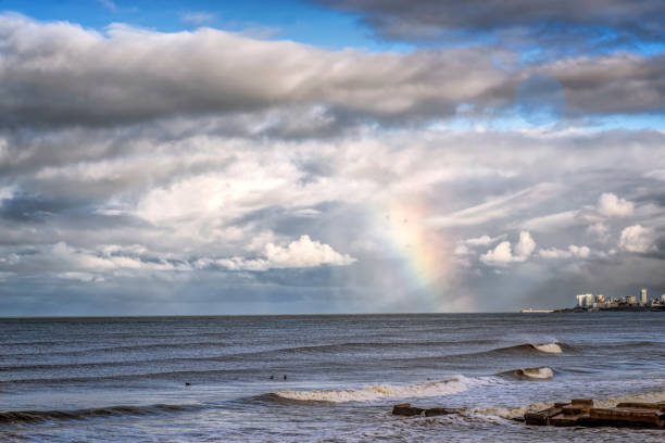 Mar del Plata coast and beach  Stormy weather