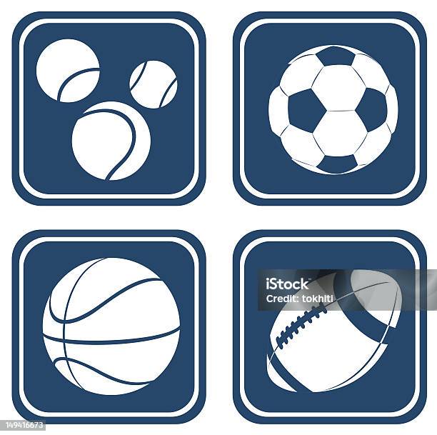 Bälleset Stock Vektor Art und mehr Bilder von Amerikanischer Football - Amerikanischer Football, Basketball, Basketball-Spielball