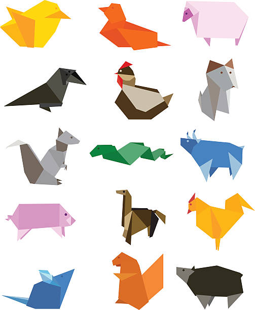 Origami Country Farm Animals Icon Set Stok Vektör Sanatı & Origami'nin Daha  Fazla Görseli - Origami, Hayvan, Hayvan Temaları - iStock