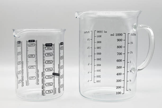 istock Empty glass measuring cup isolated on white background 1494180778