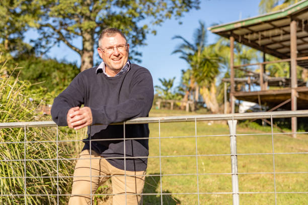 istock Farmer relaxing at home on the farm 1494190118