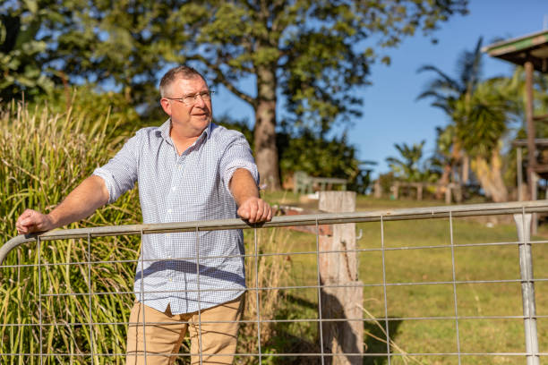 istock Farmer relaxing at home on the farm 1494190125